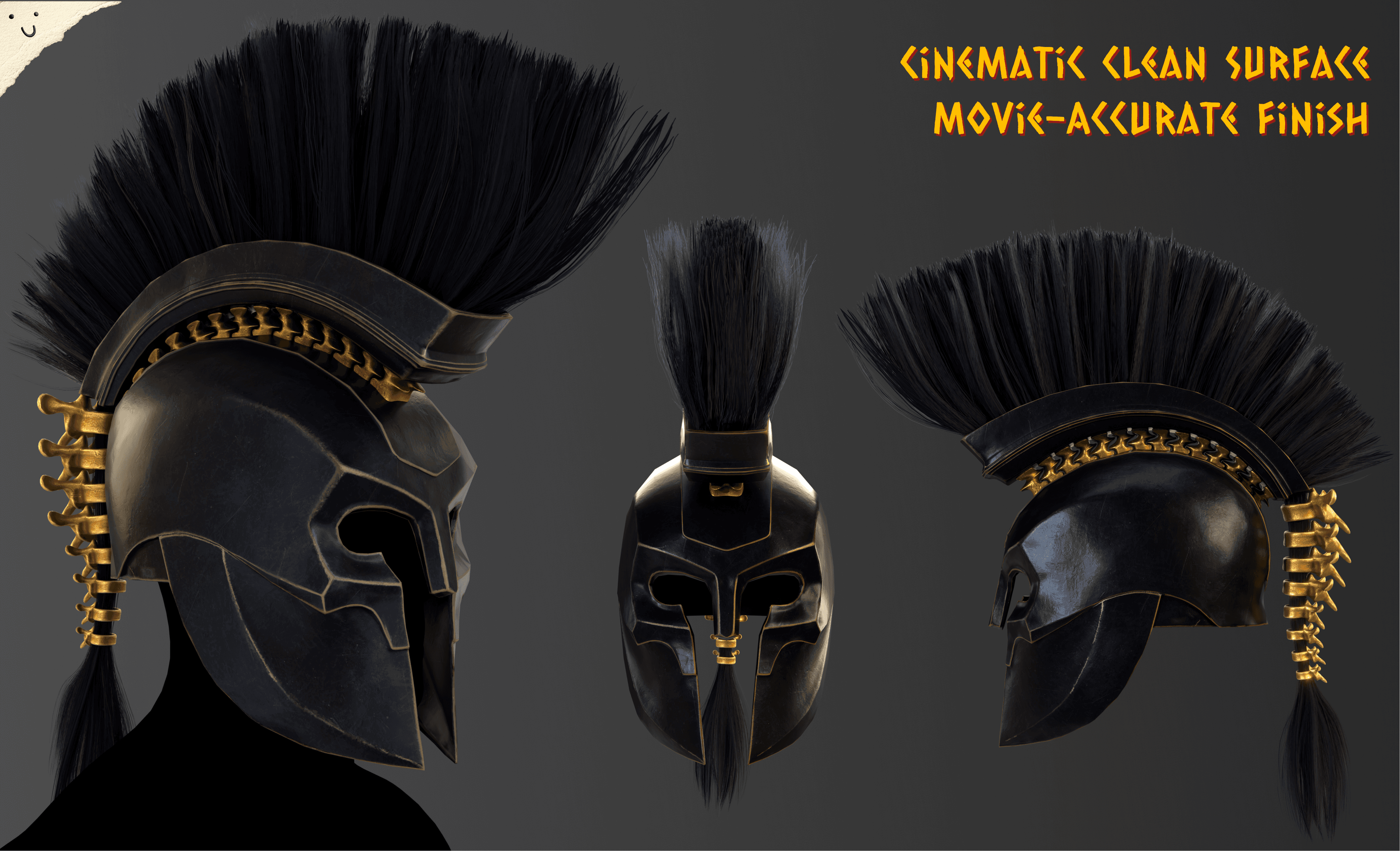 Odyssey Agamemnon Helmet - Game Ready 3D Asset