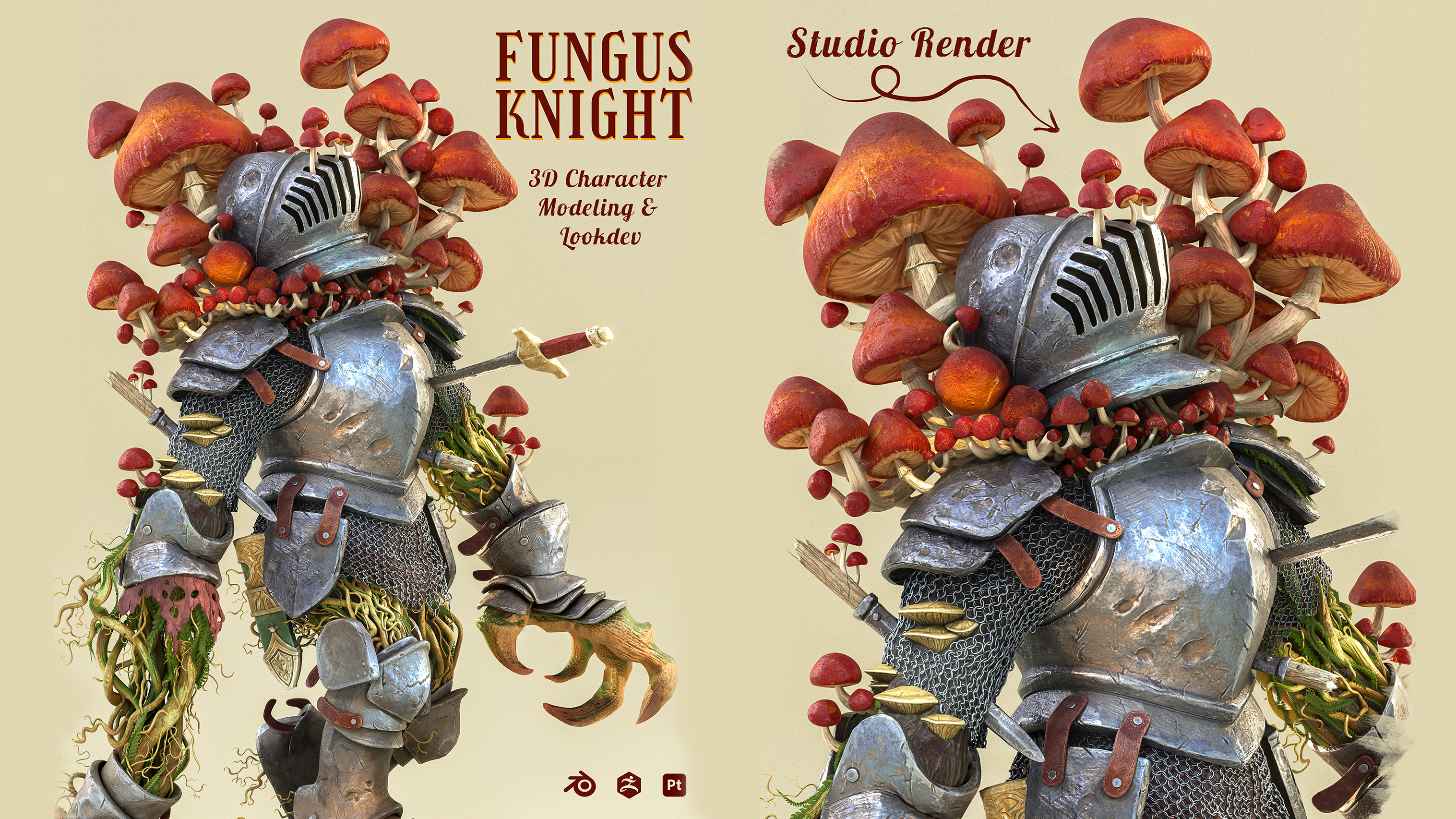 Fungus Knight - Lookdev