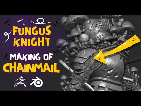  Fungus Knight - Making of Chainmail | ZBrush + Blender Workflow
