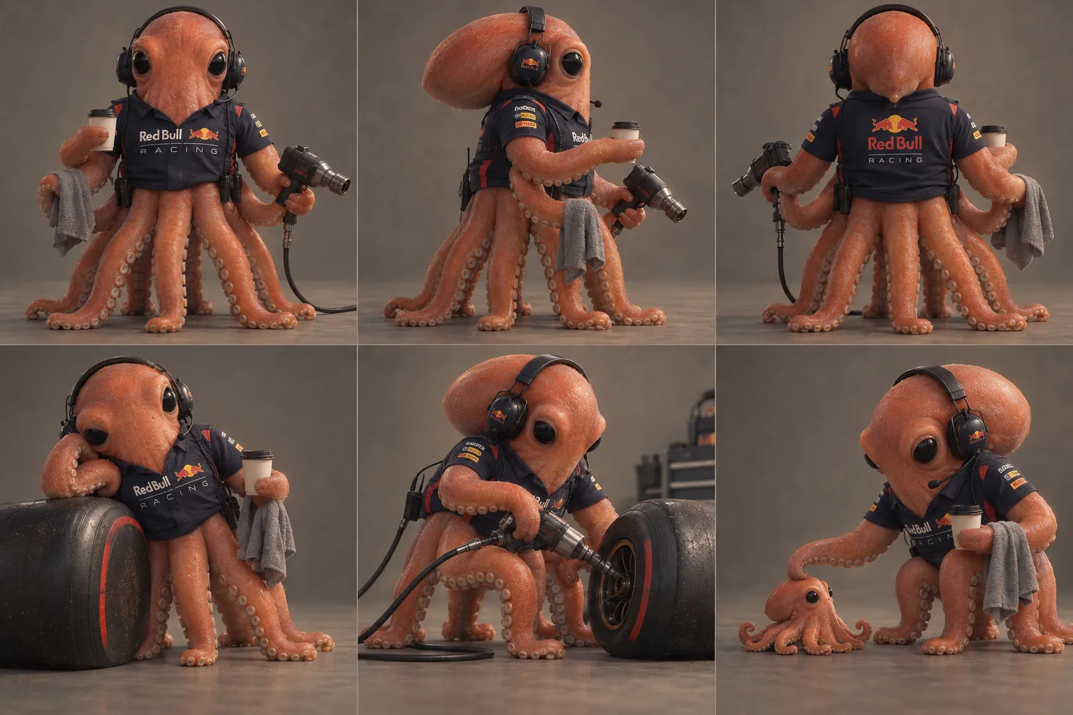 Red Bull crew chief (giant octopus) — 1