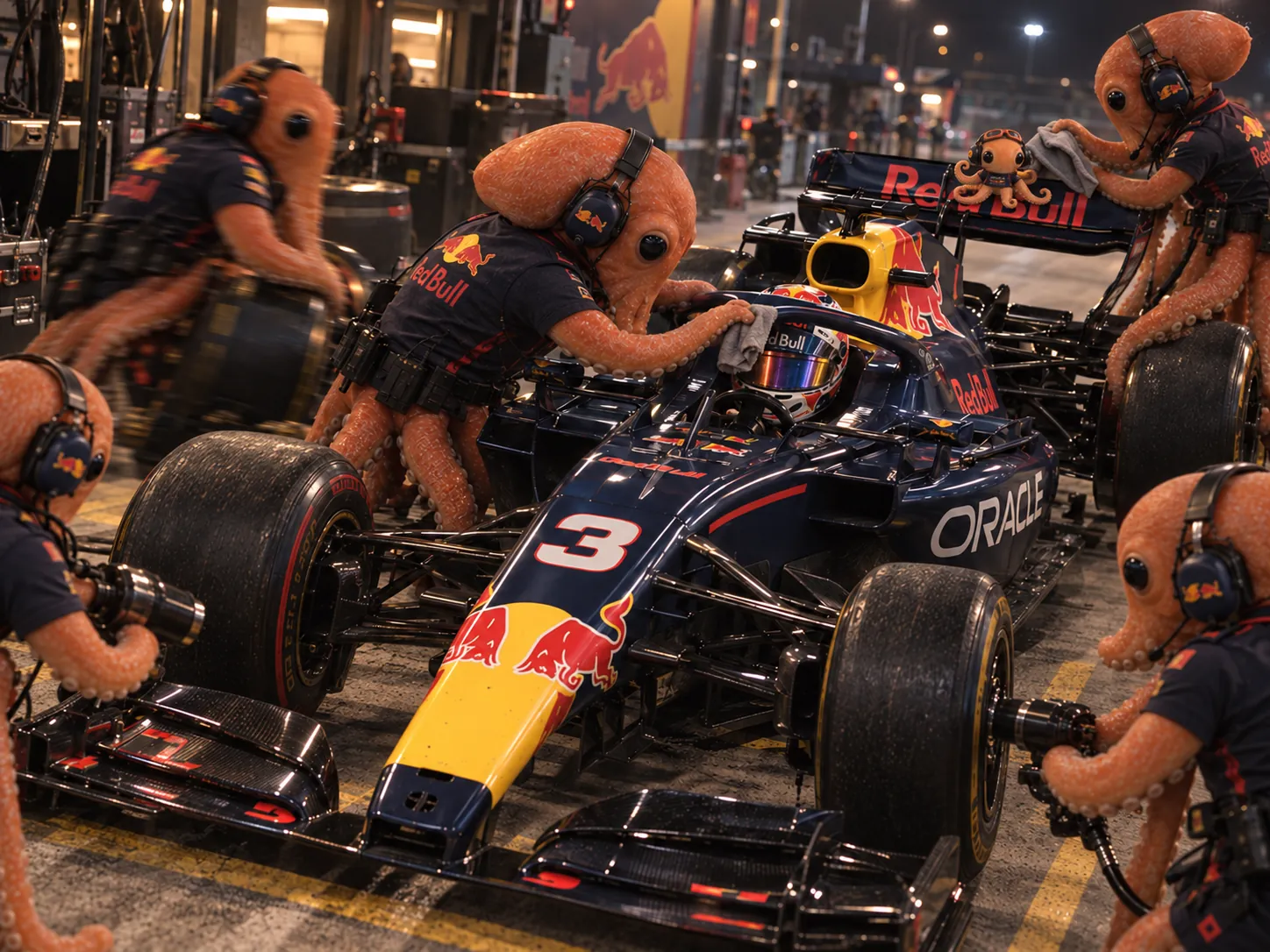 Red Bull pit stop — 1